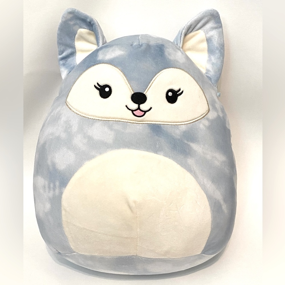 Squishmallows Original Faldette the Arctic Blue Fox Tie Dye Plush